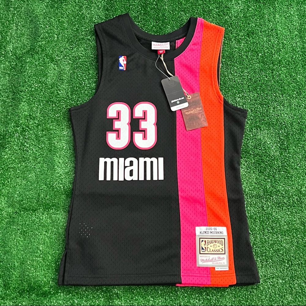 Alonzo Mourning Miami Heat Mitchell & Ness Jersey